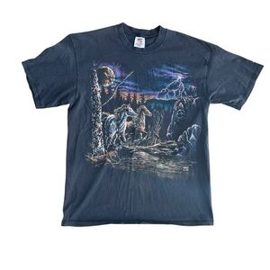 Vintage horse nature lightning Graphic T-Shirt